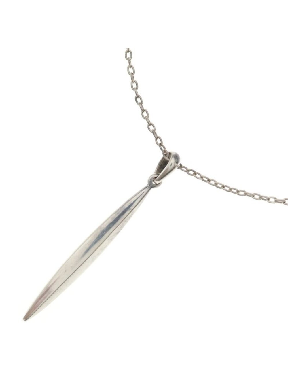 Tiffany & Co Feather Pendant Silver Necklace